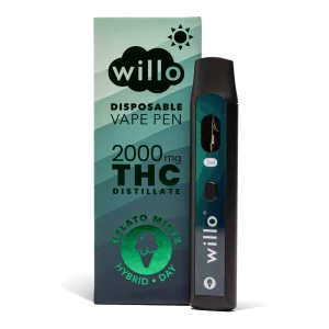 2000mg THC Disposable Vape Pen GELATO MINTZ by Willo