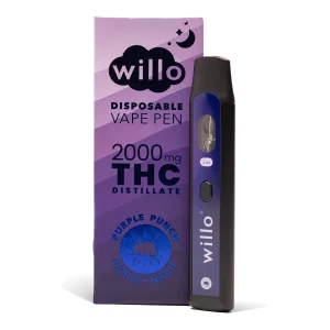 2000mg THC Disposable Vape Pen PURPLE PUNCH by Willo