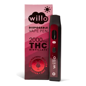 2000mg THC Disposable Vape Pen STRAWBERRY MIMOSA by Willo