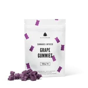 Grape Gummies White Label 100mg by BuudaBomb