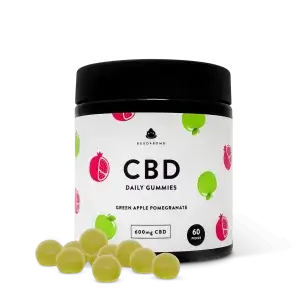 Green Apple Pomegranate CBD Gummies (60 Pack) by BuudaBomb