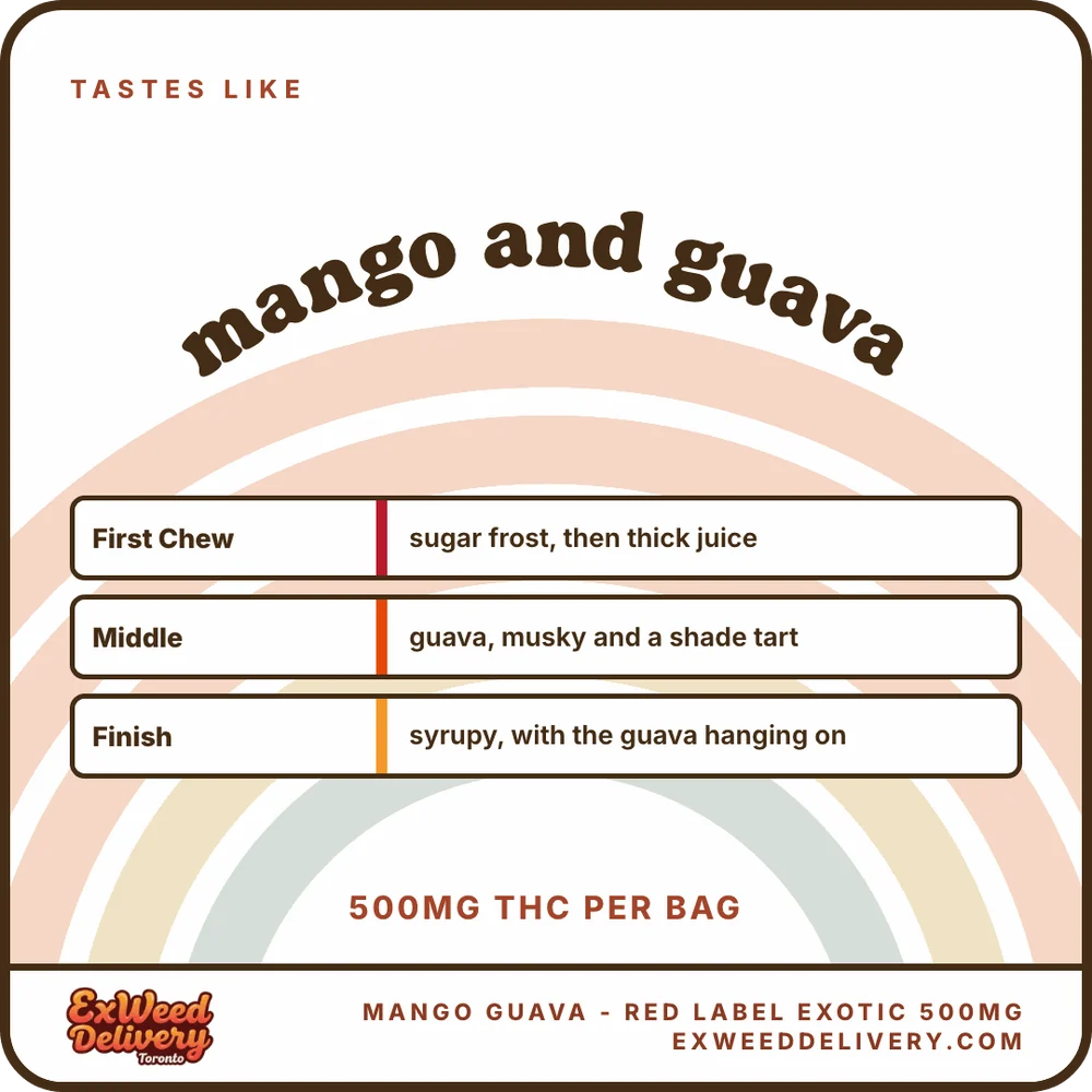 Mango Guava - Red Label Exotic 500mg flavour
