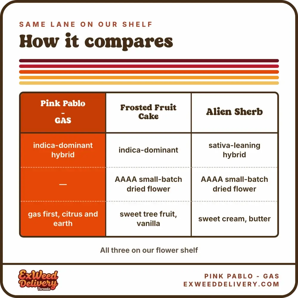 Pink Pablo - GAS comparison