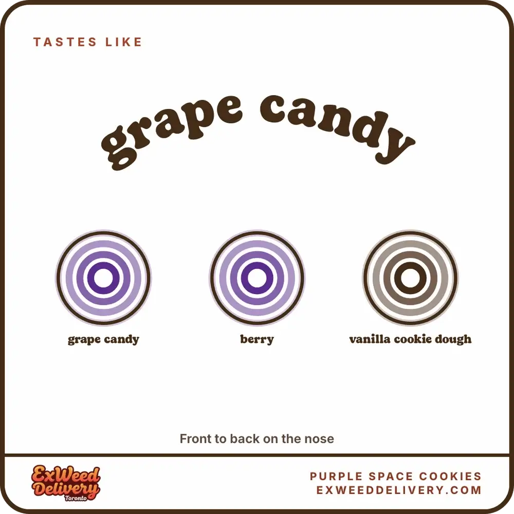 Purple Space Cookies flavour